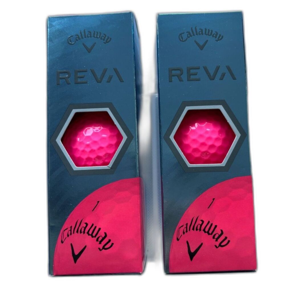 Callaway Golf Reva Golf Balls, Pink (2 Sleeves of 3) New!